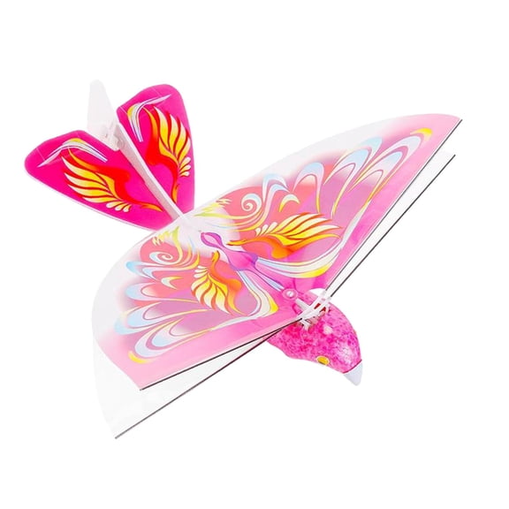 Pájaro de control remoto Sunnimix Butterfly - Flying RC Bird de juguete Rosado