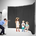 thumbnail image 2 of 7.87ft x 13.12ft Large Black Screen Backdrop with Stand,Portable Photo Background Support System for Photography Backdrop Video Studio, Live Streaming,Parties,Stage,with Carry Bag, 2 of 9