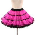 thumbnail image 2 of XEGLSBU Womens Skirts Midi Length Holiday Women Petticoat Underskirt Swing Tutu Skirt Cute New Hot Pink One Size, 2 of 4