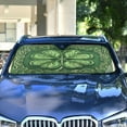thumbnail image 4 of WOBOGO Four Leaves Clover Car Windshield Sunshades Autopilot Lightweight Accordion Sun Visor 55×27.6in, 4 of 8