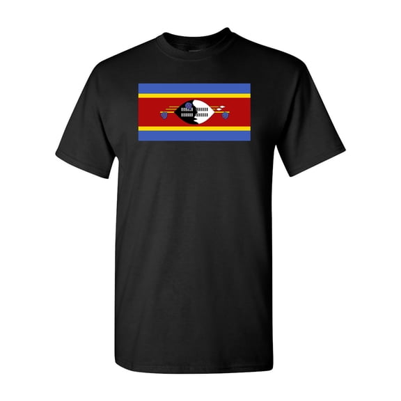 Swaziland Country Flag Adult DT T-Shirt Tee