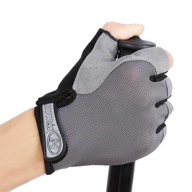 Guantes de fitness para deportes al aire libre, ciclismo, guantes de medio dedo para hombres y mujeres, protector solar, transpirables, antideslizantes