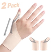 Goldeer 2 Pack Thumb Wrist Brace, Compression Stabilizer Thumb Support for Carpal Tunnel, Arthritis, Tendonitis and Pain Relief