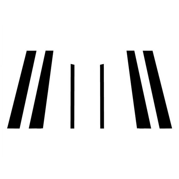 Rvinyl Pillar Post Pre Cut Window Trim Kit Gloss Black Fits Lincoln Town Car 1998-2011