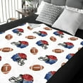 thumbnail image 6 of Football Throw Blanket for Boys Girls, Football Gifts Soft Plush Flannel Blanket for Kids Teen Adults, Football Fan Sport Fleece Blanket for Birthday Graduation Children's Day Travel in(50"x60"), 6 of 7