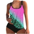 thumbnail image 2 of Otvok Tankini Swimsuits for Women 2 Piece Modest Blouson Sexy Split Body Bathing Suits with Bikini Bottom, 2 of 6