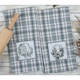 thumbnail image 3 of Modern Farm Cow and Sheep Plaid Appliqued Kitchen Tea Towels Set of 2, 3 of 3