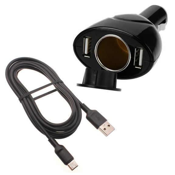 6ft Type-C Cable 2-Port USB Charger for Samsung Galaxy XCover6 Pro Phone - Power Cord DC Socket Splitter USB-C Wire Adapter B9R Compatible With Galaxy XCover6 Pro Model