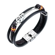 Men's Leather Bracelet Guitar Bracelet Multilayer Bracelet With Magnetic Clasp