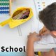 thumbnail image 5 of Estuche escolar, neceser de gran capacidad para niñas, niños, adolescentes y adultos - Estuche escolar, estuche para lápices (amarillo), 5 of 5