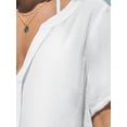 thumbnail image 5 of CUPSHE Women's V Neck Cover Up Dress Short Sleeve Semi-sheer Beach Mini Dress, 5 of 5