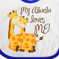 thumbnail image 4 of Inktastic My Abuela Loves Me Boys or Girls Baby Bib, 4 of 4