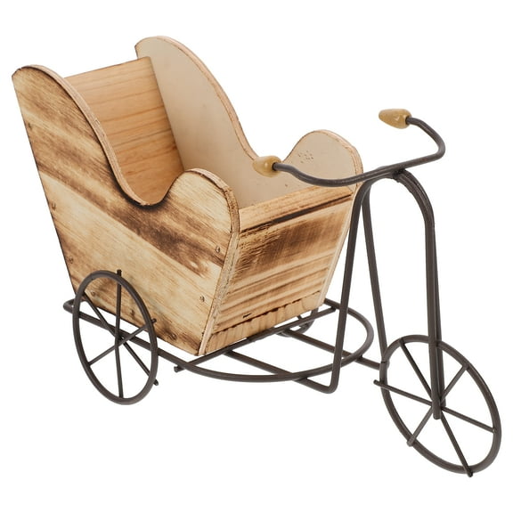 Bike Plant Stand Wrought Iron Planter Tech-deck Plants Tricycle