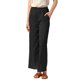 thumbnail image 1 of Pantalones casuales de pierna ancha de satén para mujer con cintura alta elástica INSPIRE CHIC, color negro, talla S, 1 of 6