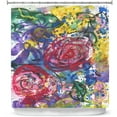 thumbnail image 1 of Shower Curtains 70" x 73" from DiaNoche Designs by Shay Livenspargar - Rose Bliss, 1 of 1