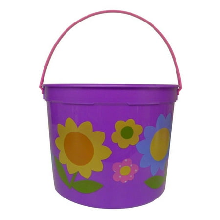 5-qt Bucket with Handle, Flowers