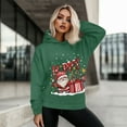 thumbnail image 5 of SCRAWLGOD Christmas Santa Claus Hooded Sweatshirt Women Plus Pullover Sweaters for Women Crewneck Warm Womens Hoodies Pullover Trendy Long-Sleeve Ladies Hooded Sweaters Size XL, 5 of 7