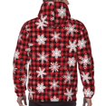 thumbnail image 5 of Hoodies for Men - Snowflakes Plaid Christmas Long Sleeve Comfrt Men'S Fashion Hoodies & Sweatshirts, Sweatshirts for Men Hoodies Pullover Clothing Clothes with Pouch, 5 of 7