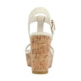 thumbnail image 4 of Journee Womens Matildaa Buckle Platform Wedge Sandals, 4 of 10