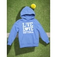 thumbnail image 4 of Live Love Softball Women Hoodie Large California Blue, 4 of 4