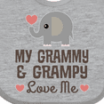 thumbnail image 4 of Inktastic My Grammy and Grampy Love Me Boys or Girls Baby Bib, 4 of 4