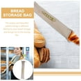 thumbnail image 2 of FRCOLOR 2pcs Linen Bread Bag Homemade Bread Container Reusable Bread Storage Drawstring Bag, 2 of 8