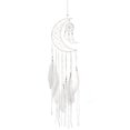thumbnail image 1 of Atrapasueños nuevo diseño hecho a mano pluma blanca pared decoración del hogar ornamento manualidad para regalo Luna Blanca, 1 of 6