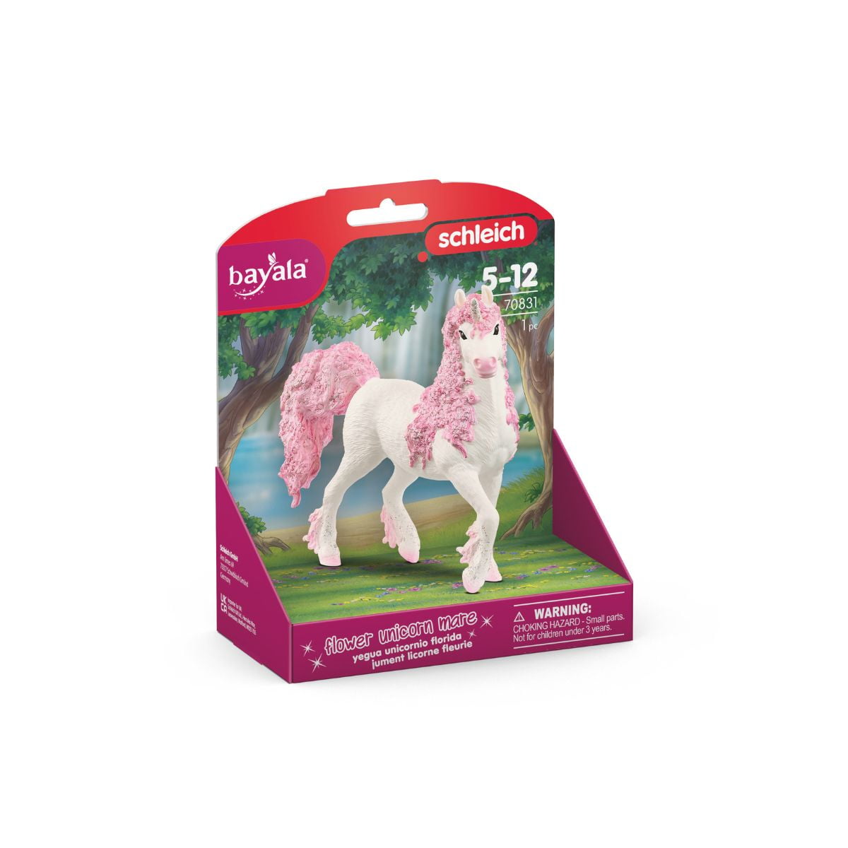 schleich Bayala - 5.5" Flower Unicorn Mare - Unicorn Toy for Girls and Boys - Fantasy Horse Figurine for Kids Ages 5+ | 70831