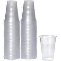 PAMI 9 Oz Clear Plastic Cups for Party Disposable Drinking Cups, 80-Pack