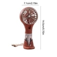 thumbnail image 3 of Ventilador de mano con rociador y batería recargable USB: ventilador portátil de niebla de agua para uso en exteriores durante el verano, base de escritorio incluida, velocidad ajustable par, 3 of 6