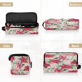 thumbnail image 5 of Hair Tool Organizer Bag with Heat Resistant Mat Removable Travel Storage Case for Hot Air Brushes Curling Irons Red Flowers and Leaves, 5 of 8