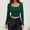 Green, variant on SNKSDGM Easter Shirts Short Sleeve Shirts for Women Casual Relaxed Fit Women Long Sleeve Backless Crop Tops Square Neck Bodycon Shirts Cut Out Pullover Streetwear Graphic Tees for Women Vintage 80S