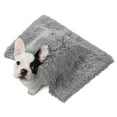 thumbnail image 1 of FairOnly Waterproof Medium Dog Blanket Soft Warm Fluffy Faux Fur Fleece Puppy Blankets Pet Blanket for Furniture, Light Gray, 32"x39", 1 of 7