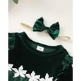thumbnail image 4 of Vestido Renotemy para Bebé Niña 6-9 Meses Invierno Navidad Verde, 4 of 6