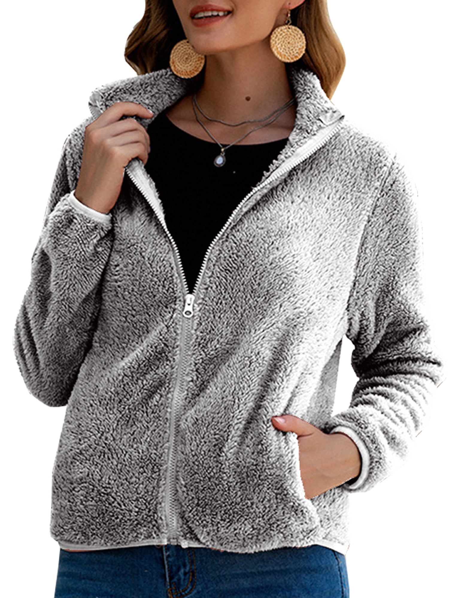 teddy bear jacket quarter zip