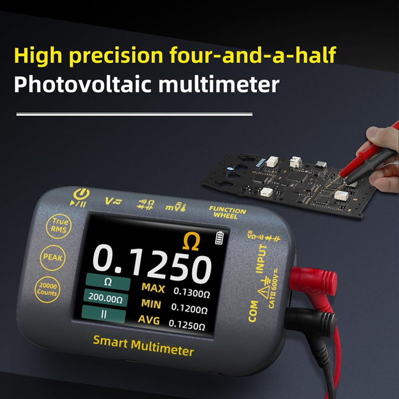 Photovoltaic Multimeter 20000 Word Rechargeable Digital Multimeter 2.8 Inch Color Screen Electrical Tester MV Voltmete
