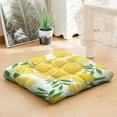 thumbnail image 4 of Cute Lemon Print Pillow&nbsp;- 22x22 Inch Large Floor Cushion, Dutch Velvet, Kawaii Lemon Lover Pattern for Yoga & Kids Room, 4 of 7