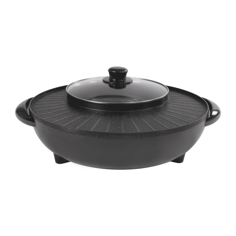 DIOSMIO Electric Hot Pot with Grill Indoor Shabu-shabu Hotpot