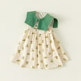 thumbnail image 4 of LYMAYTER Little Girls Soft Dresses for Kids Baby Floral Sleeveless Princess Dress for 12m-8 Years Toddler Cotton Casual Dress Sundress, 4 of 9