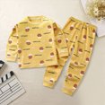 thumbnail image 2 of Hessimy Baby Boy Fall Clothes Set Long Sleeve Letter Print Sweatshirt Pants Toddler Outfits 6 12 18 24 Months 2T (Brown,5-6 Years), 2 of 4