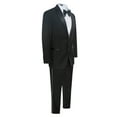 thumbnail image 3 of Men’s Premium Modern Fit Black Notch Lapel Two Buttons Tuxedo 34 Short/28 W, 3 of 7