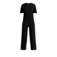 thumbnail image 5 of Time & Tru Women's 2-Piece Short Sleeve Sweater and Wide Leg Pant Set, Sizes XS- XXXL, 5 of 5
