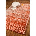 thumbnail image 5 of Furnish My Place Indoor Trellis Bohemian Rug with Jute Backing - 2 ft. x 4 ft., Rust, Moroccan, Area Rug for Living Room, Bedroom, Hallway, 5 of 9