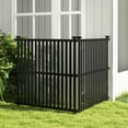 thumbnail image 4 of Costway 4 PCS Air Conditioner Fence Panels with Metal Ground Stakes No Dig Trash Can Enclosure Black, 4 of 10