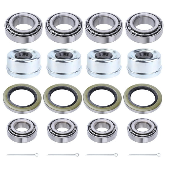 iSpchen 4Pack Trailer Hub Wheel Bearing Kits 14125 25580 8 Lug 6000-7000lb Axles