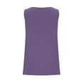 thumbnail image 5 of Htigea Clearance Womens Tank Tops Summer Square Neck Sleeveless T Shirts Loose Casual Tunic Tops for Leggings Today Sales Purple,L, 5 of 6