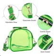thumbnail image 4 of See Through Crossbody Purse Neon Clear Handbag for Women Stadium Approved Transparent Jelly Bags Sports Fan Purses, 4 of 7