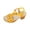 Yellow, variant on Bkhluea Women Elastic Slingback Block Heel Sandals Geometric Metal Buckle Shoes For Party Work Daily Casual Activities