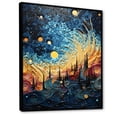 thumbnail image 2 of Designart "Sky Celestial Mosaic horizon II" Landscape & Nature Floater Framed Canvas Art Print, 2 of 7