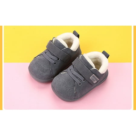 

Toyella Winter baby soft bottom shoes Grey 18